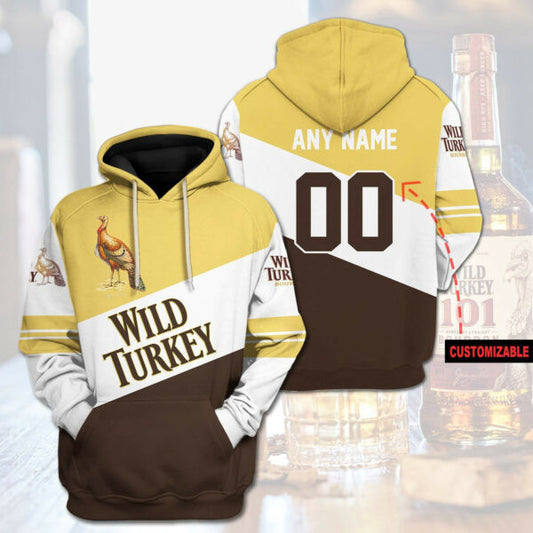 Wild Turkey Bourbon Personalized 3d Hoodie 2490 Moonbestprint