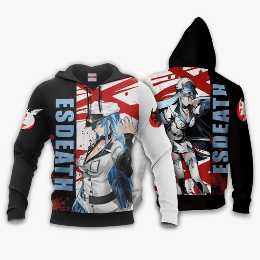 Akame Ga Kill Esdeath Anime Manga For Men And Women 3d Hoodie Zip Hoodie Moonbestprint