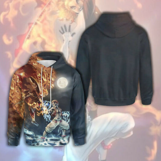 Demon Slayer Hoodie, Demon Slayer Gift Adult, Demon Slayer Gift For Fan Ver4, Aop Hoodie 734 Moonbestprint