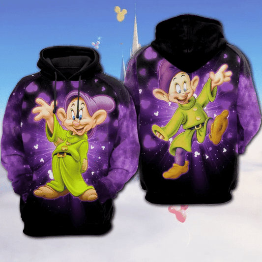 Dopey Bling Mickey Mouse Disney Cartoon 507 Fan Gift Stylist Unisex Cartoon Graphic Outfits Aop Hoodie 58 Moonbestprint