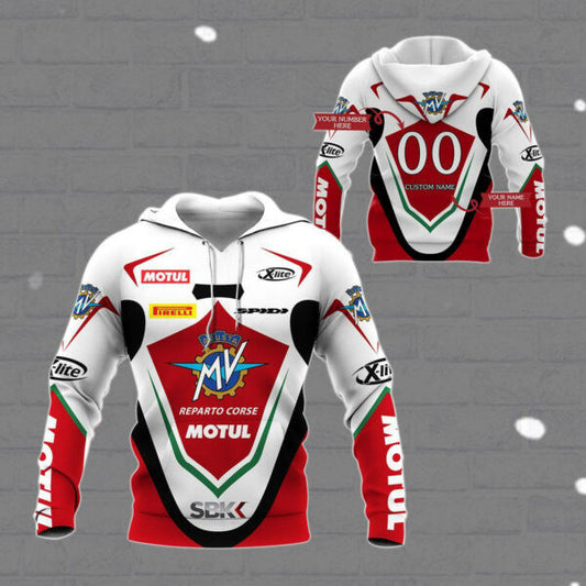 Custom Name Number Mv Agusta Racing Shirt Fan Gift 416, Stylist Unisex 3d Hoodie Zip Hoodie 1432 Moonbestprint