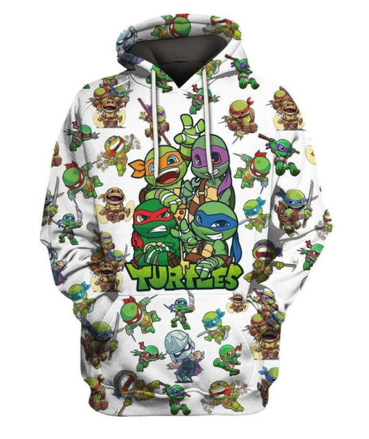 Teenage Mutant Ninja Turtles Shirt Fan Gift 80, Stylist Unisex 3d Hoodie Zip Hoodie 2759 Moonbestprint