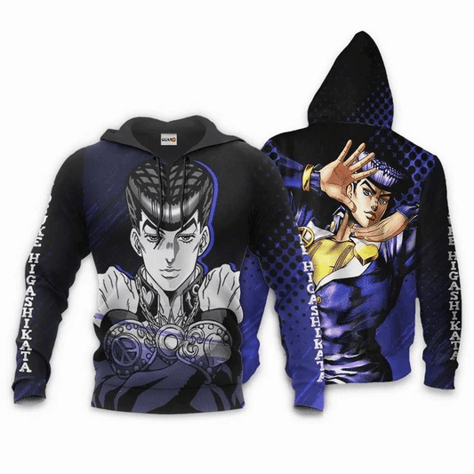 Josuke Higashikata Jojos Bizarre Adventure Anime Manga For Men And Women 3d Hoodie Zip Hoodie Moonbestprint