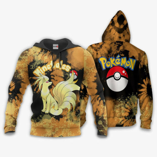 Ninetales Anime Pokemon Manga Tie Dye Style 1k795 Fan Gift Stylist Unisex Cartoon Graphic Outfits Aop 3d Hoodie Zip Hoodie 2511 Moonbestprint