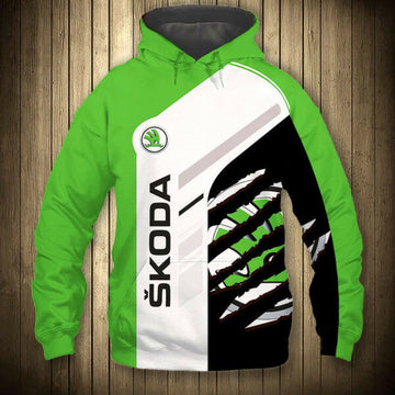 Skoda Auto Automobile 6k958 Fan Gift Stylist Unisex Cartoon 3d Hoodie Zip Hoodie 2488 Moonbestprint