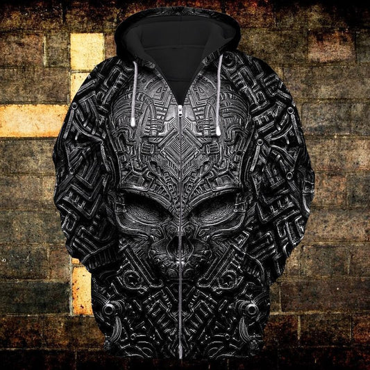 Black Skull For Men And Women 3d Hoodie Zip Hoodie Moonbestprint