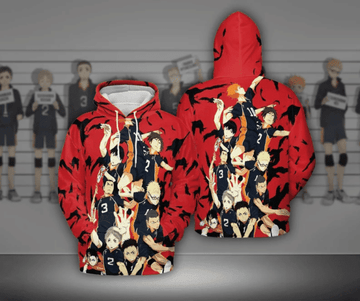 Haikyuu Anime 2 Fan Gift, Stylist Unisex Cartoon Graphic Outfits Aop Hoodie, Zip Hoodie 1620 Moonbestprint