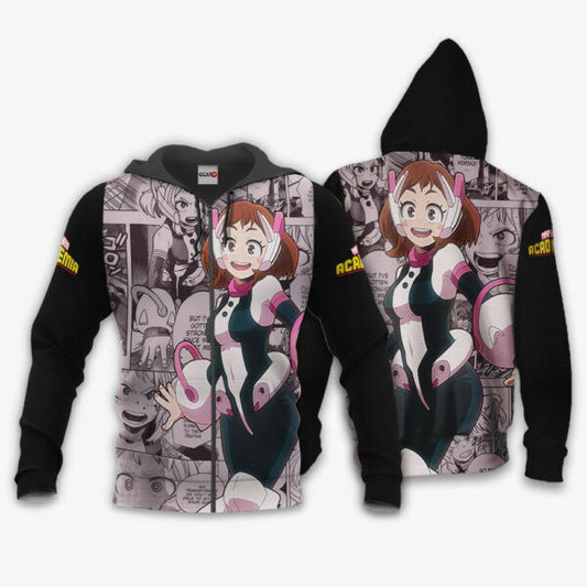 Ochako Uraraka Anime My Hero Academia Manga 1k986 Fan Gift Stylist Unisex Cartoon Graphic Outfits Aop 3d Hoodie Zip Hoodie 2003 Moonbestprint