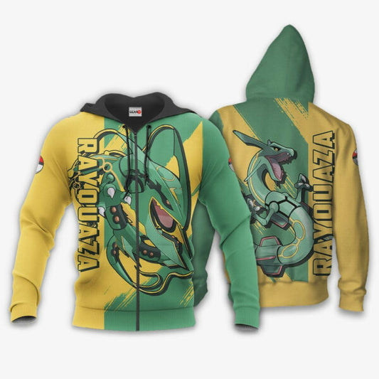 Rayquaza Anime Pokemon Manga 1k845 Fan Gift Stylist Unisex Cartoon Graphic Outfits Aop 3d Hoodie Zip Hoodie 2070 Moonbestprint
