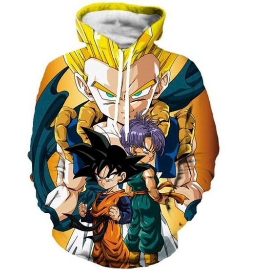 Son Goten Gotenks Trunks Dragon Ball 3d Hoodie Moonbestprint
