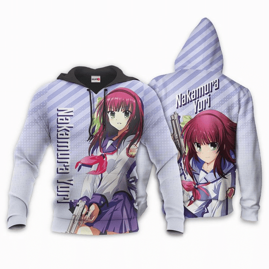 Angel Beats Nakamura Yuri Anime Manga For Men And Women 3d Hoodie Zip Hoodie Moonbestprint