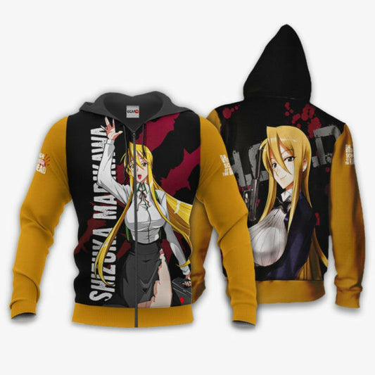 Highschool Of Dead Shizuka Marikawa Anime 3k372 Fan Gift Stylist Unisex Cartoon 3d Hoodie Zip Hoodie 11 Moonbestprint
