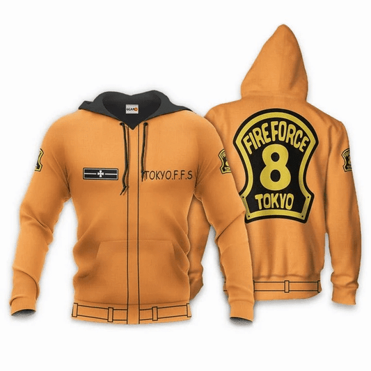 Company 8 Fire Force Tokyo Ffs Anime Manga For Men And Women 3d Hoodie Zip Hoodie Moonbestprint