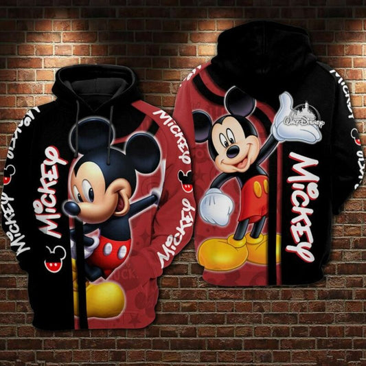 Mickey Mouse Walt Disney 3 Over Print 3d Hoodie Zip Hoodie Moonbestprint