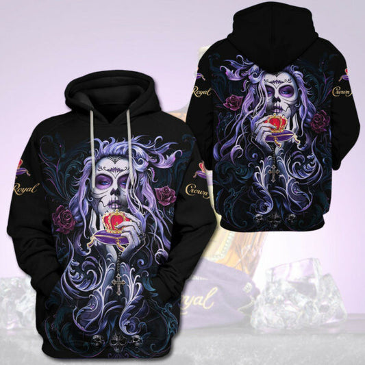 Crown Royal Sugar Skull Girl Trending Hoodie 519 200 Moonbestprint