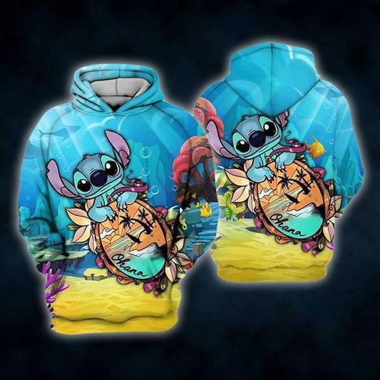 Lilo And Stitch Cute Lover 3d Hoodie Zip Hoodie 1070 Moonbestprint