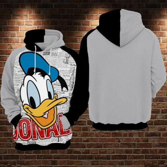 Donald Duck 2 Over Print 3d Hoodie Zip Hoodie 905 Moonbestprint