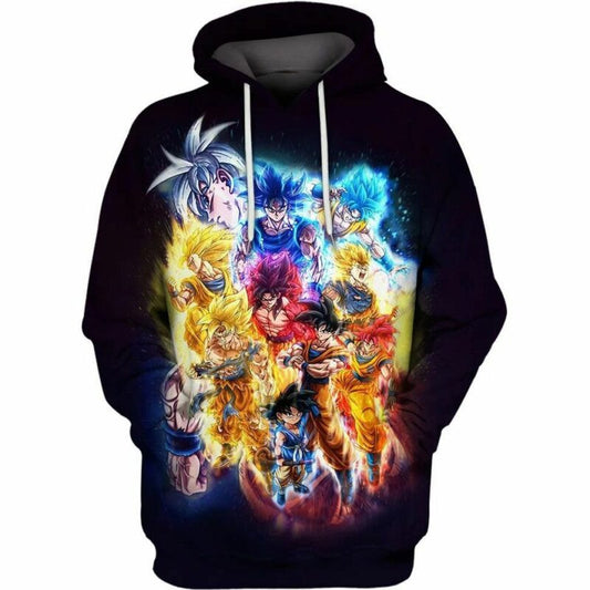 The Legacy Of Goku Over Print 3d Hoodie Zip Hoodie Moonbestprint
