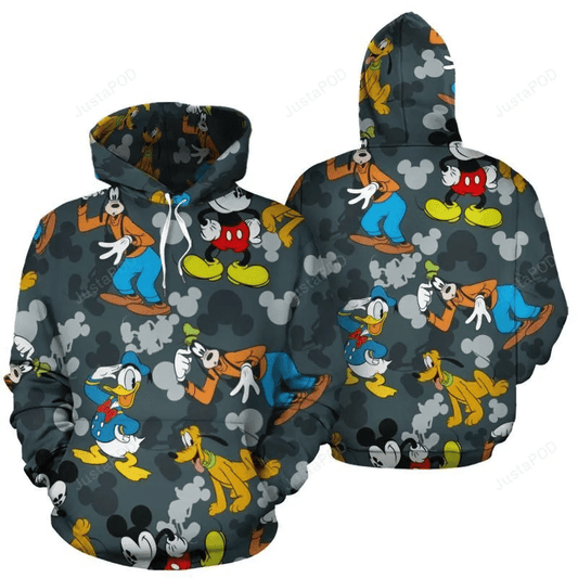 Mickey 3d All Over Print Hoodie, Zip-up Hoodie 002 Moonbestprint