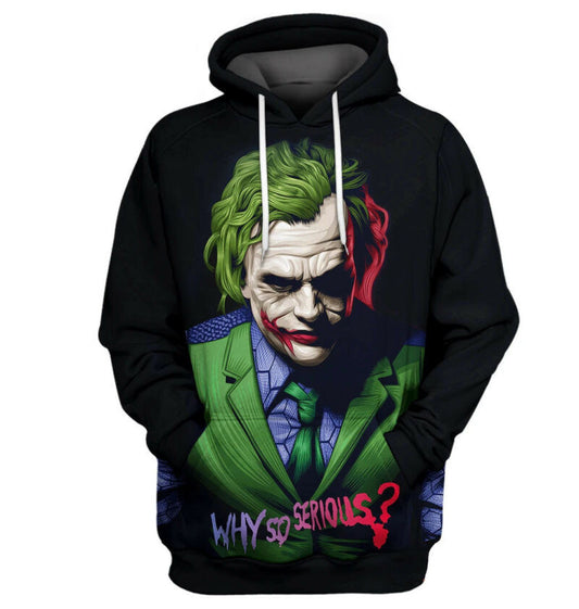 Dc Joker Hoodie Why So Serious Straight Outta Gotham 3d Hoodie Zip Hoodie Moonbestprint