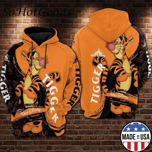Tigger Full Printing Winnie The Pooh 3d Hoodie 1271 Moonbestprint