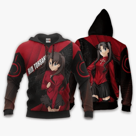 Rin Tohsaka Fate Stay Night Anime Manga For Men And Women 3d Hoodie Zip Hoodie Moonbestprint