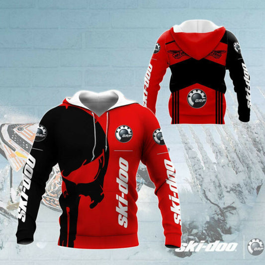 Skull Ski-doo Racing Team 7k752 Fan Gift Zip Hoodie Hoodie Ii0 2844 Moonbestprint