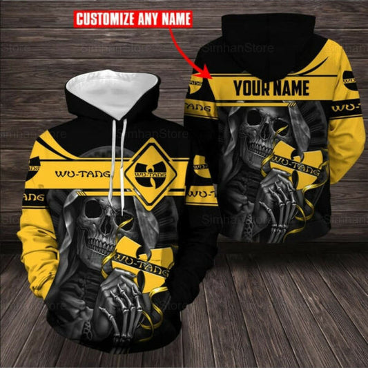 Custom Name Skull Wu Tang Clan Hip Hop,wu Tang Clan Hip Hop 2k730 Fan Gift Stylist Unisex Cartoon 3d Hoodie Zip Hoodie 521 Moonbestprint