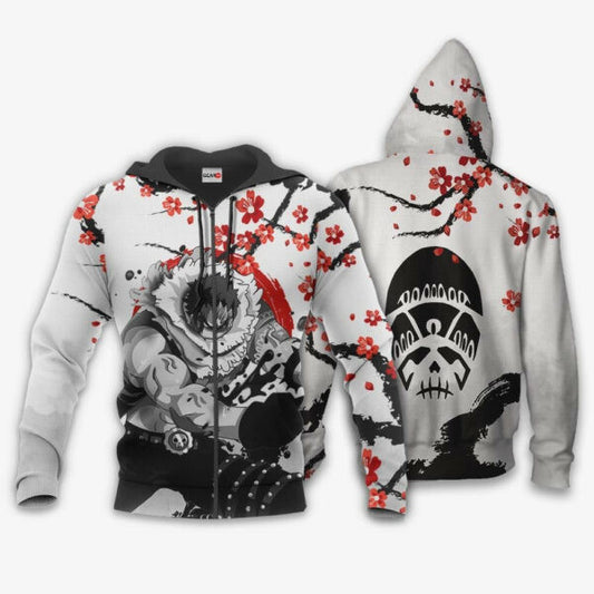 Charlotte Katakuri Japan Cherry Blossoms One Piece Anime 1k480 Fan Gift Stylist Unisex Cartoon Graphic Outfits Aop 3d Hoodie, Zip Hoodie 1253 Moonbestprint