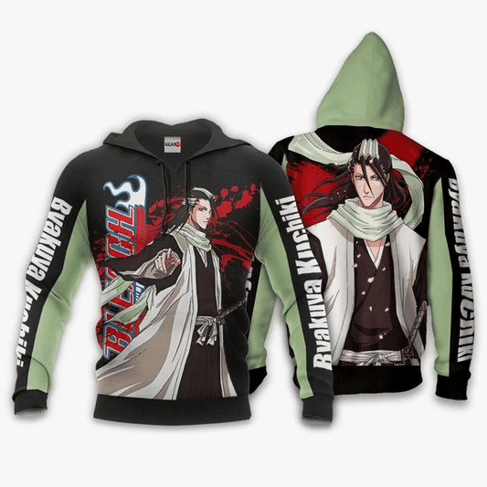 Byakuya Kuchiki Anime Manga Bleach For Men And Women 3d Hoodie Zip Hoodie Moonbestprint