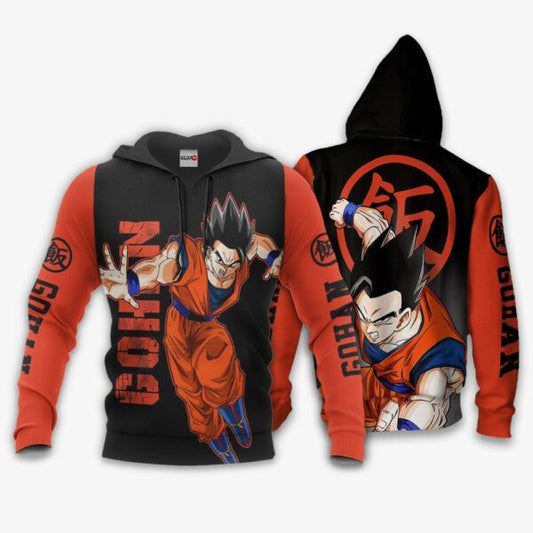 Gohan Dragon Ball Z Anime 1k294 Fan Gift Stylist Unisex Cartoon Graphic Outfits Aop 3d Hoodie, Zip Hoodie 374 Moonbestprint