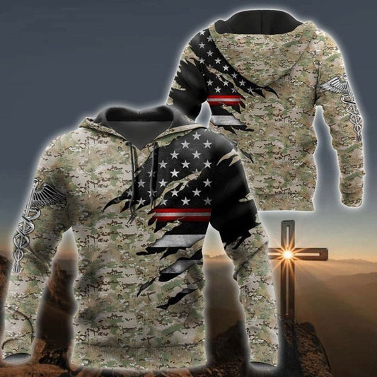 Nurse Camouflage Full Over Printing 3d Hoodie 3 Moonbestprint