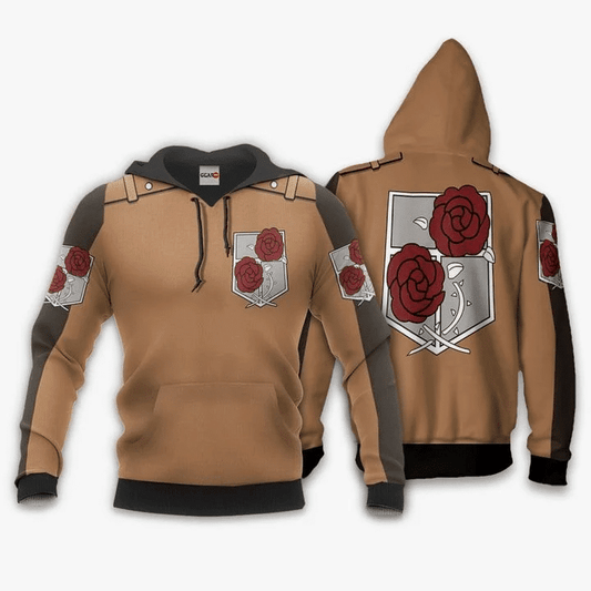 Aot Stationary Guard Attack On Titan Anime Manga For Men And Women 3d Hoodie Zip Hoodie Moonbestprint