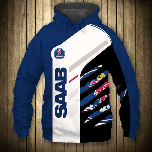 Saab Automobile 6k956 Fan Gift Stylist Unisex Cartoon 3d Hoodie Zip Hoodie 2673 Moonbestprint