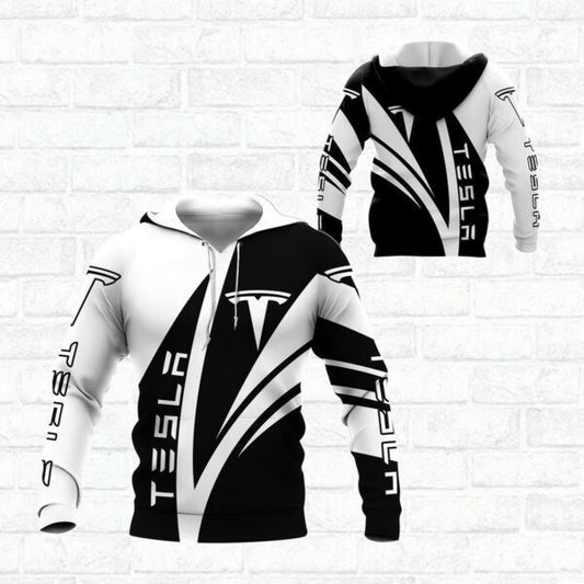 Tesla Motors Shirt Fan Gift 717, Stylist Unisex 3d Hoodie Zip Hoodie 2062 Moonbestprint