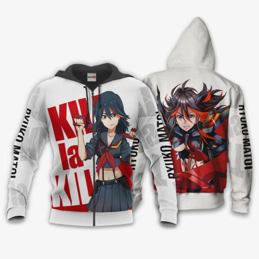 Kill La Kill Ryuko Matoi Anime 3k248 Fan Gift Stylist Unisex Cartoon 3d Hoodie Zip Hoodie 877 Moonbestprint
