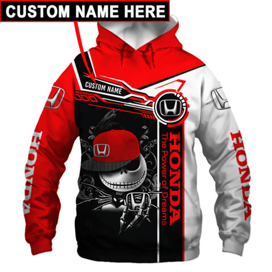 Custom Name Honda Motor 18 Fan Gift, Honda Motor Aop Hoodie 1652 Moonbestprint