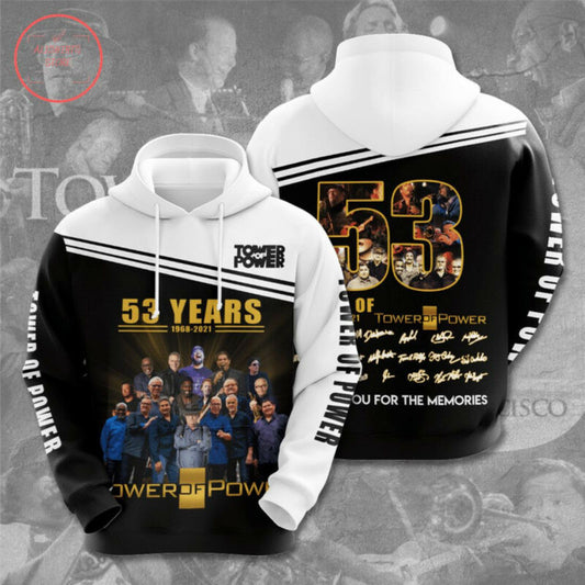 Top Of Power 53 Years 1968 2021 3d Hoodie Zip Hoodie Moonbestprint