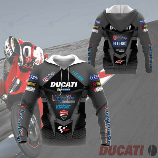 Ducati Racing Shirt Fan Gift 529, Stylist Unisex 3d Hoodie Zip Hoodie 1667 Moonbestprint