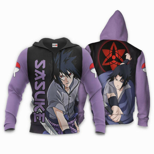 Uchiha Sasuke Sharingan Eyes Naruto Anime 3k452 Fan Gift Stylist Unisex Cartoon 3d Hoodie Zip Hoodie 2458 Moonbestprint