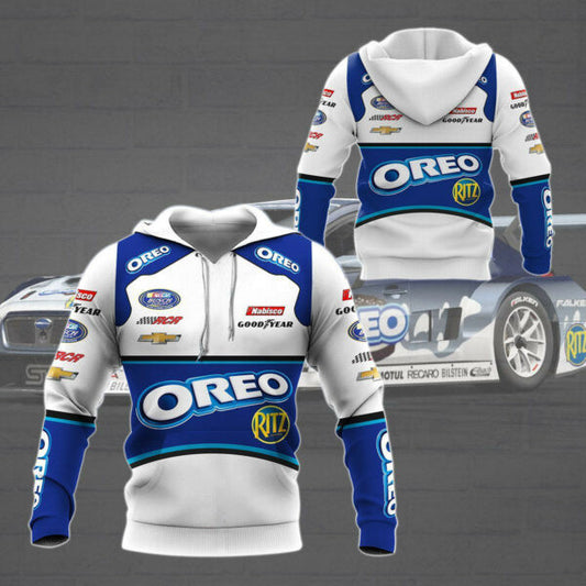 Oreo Nascar Racing Shirt Fan Gift 648, Stylist Unisex 3d Hoodie Zip Hoodie 2633 Moonbestprint