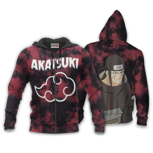 Akatsuki Kyusuke Tie Dye Style Naruto Anime 1k374 Fan Gift Stylist Unisex Cartoon Graphic Outfits Aop 3d Hoodie, Zip Hoodie 142 Moonbestprint