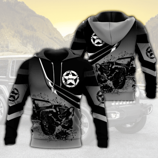 Jeep Wrangler 13 Fan Gift, Jeep Wrangler Aop Hoodie 61 Moonbestprint