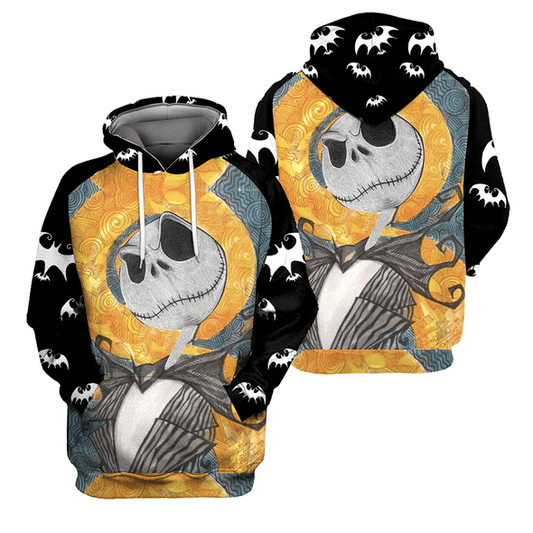 Jack Skellington The Nightmare Before Christmas 79 Fan Gift Stylist Unisex Cartoon Graphic Outfits Aop Hoodie, Zip Hoodie 485 Moonbestprint