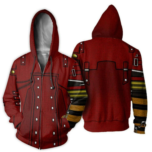 Trigun Vash The Stampede Costume Uniform 2k864 Fan Gift Stylist Unisex Cartoon 3d Hoodie Zip Hoodie 1852 Moonbestprint