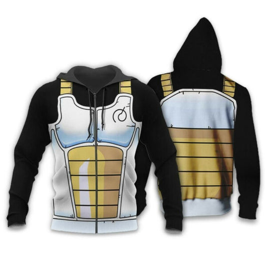 Vegeta Saiyan Battle Armor Dragon Ball Z Anime 1k296 Fan Gift Stylist Unisex Cartoon Graphic Outfits Aop 3d Hoodie, Zip Hoodie 1919 Moonbestprint