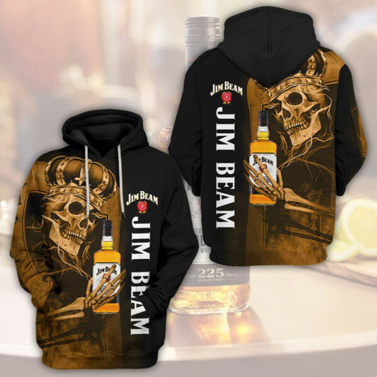 Jim Beam Skull King Trending Hoodie 548 293 Moonbestprint