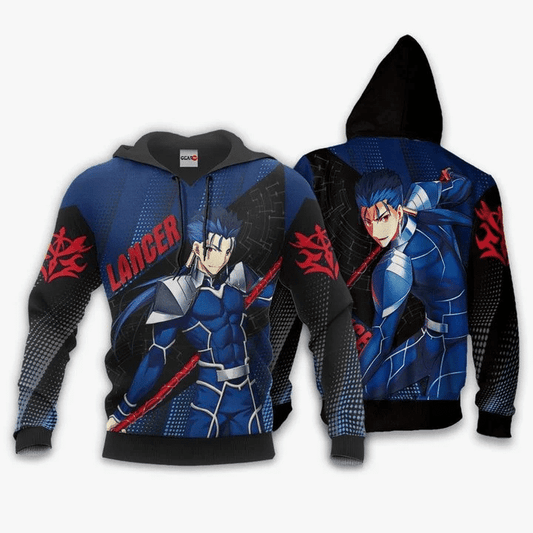 Lancer Anime Manga Fate Stay Night For Men And Women 3d Hoodie Zip Hoodie Moonbestprint