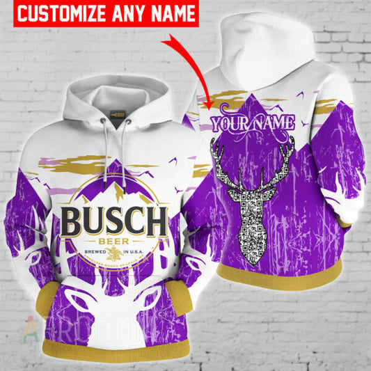 Personalized Busch Beer Hoodie 6, Gift For Fan 3d All Over Print Shirt Hoodie 2013 Moonbestprint