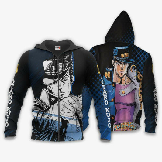Jotaro Kujo Jojo?s Bizarre Adventure Anime 3k184 Fan Gift Stylist Unisex Cartoon 3d Hoodie Zip Hoodie 554 Moonbestprint